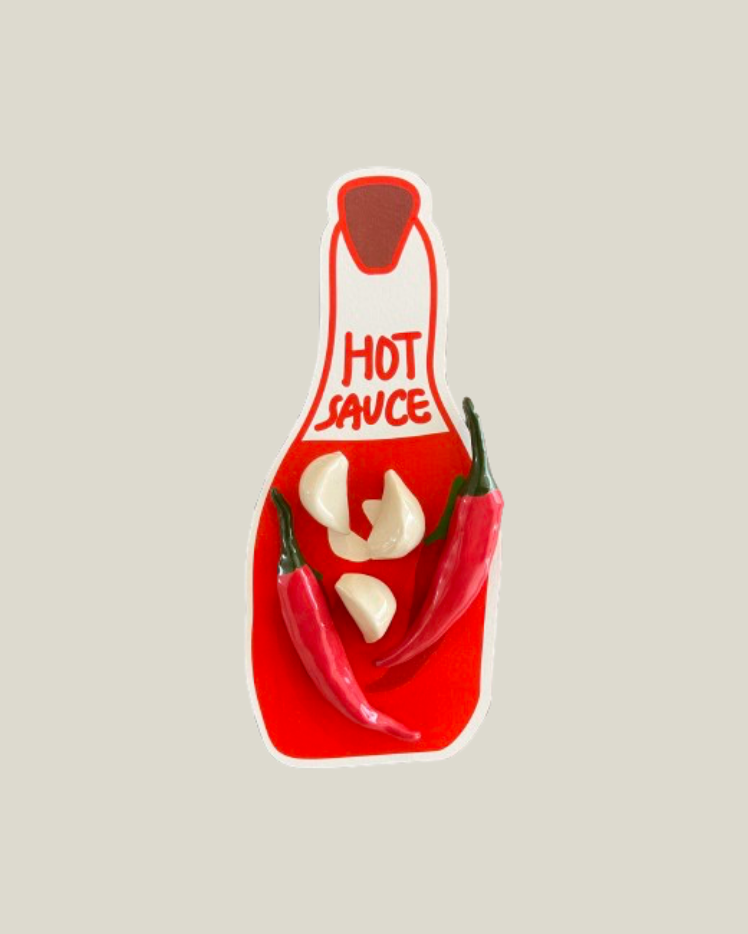 Hot Sauce Magnet Set