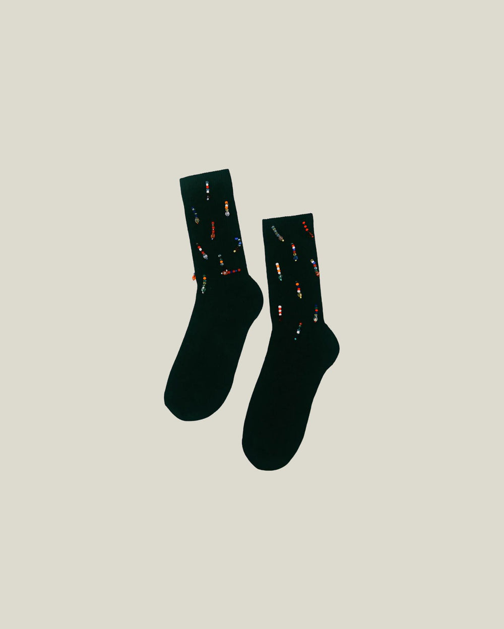 Beaded Crew Socks