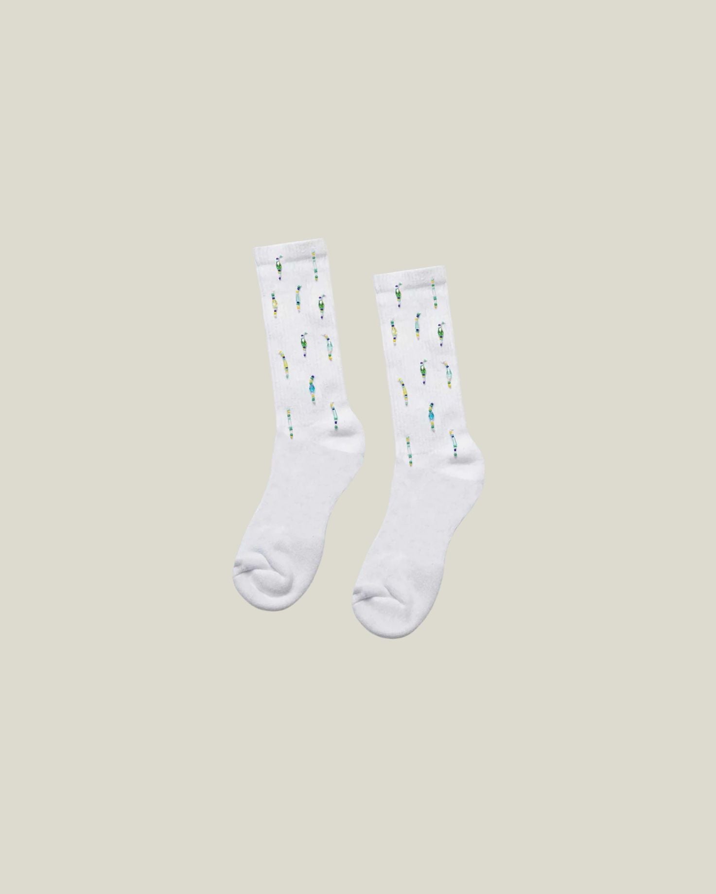 Beaded Crew Socks